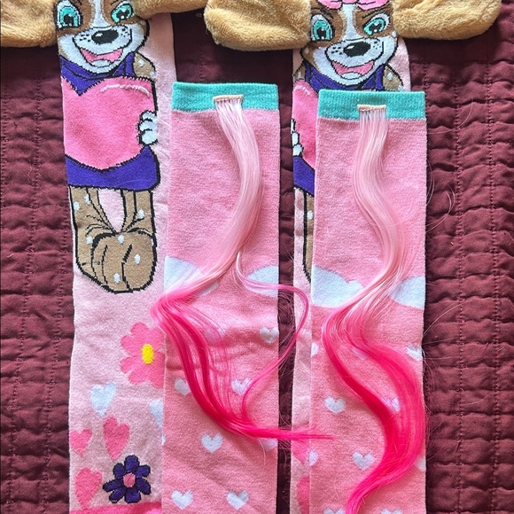 Disney Pink and Blue Character Socks with 3D Ears! Unicorn! 🦄 - Picture 3 of 8